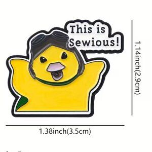 This Is Sewious Funny Soft Enamel Pin Duck Meme Pin Wonder Pets Z147